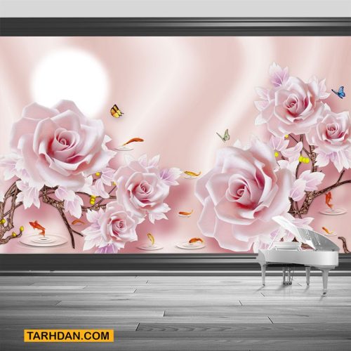 دانلود پوستر سه بعدی عکس گلهای رز