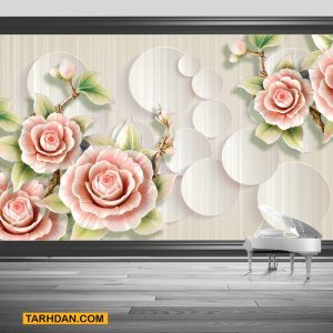 دانلود کاغذ دیواری لایه باز گلهای رز